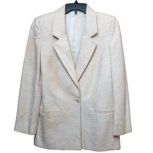 Women's White Suit Jacket Size 8
